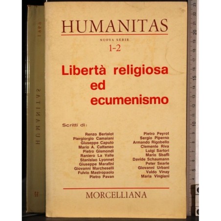 Humanitas 1-2. Libertà religiosa ed ecumenismo