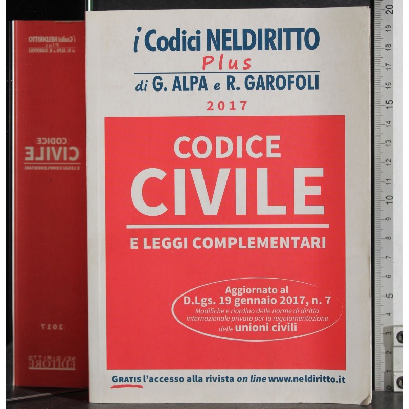 Codice civile e leggi complementari. 2017