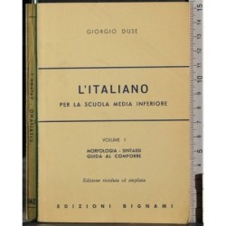 L'italiano per la scuola media inferiore. Vol 1