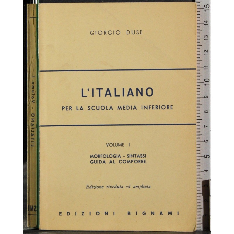 L'italiano per la scuola media inferiore. Vol 1