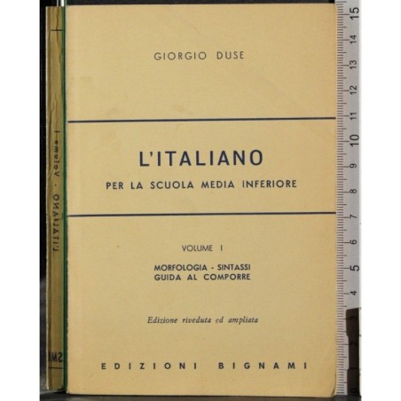 L'italiano per la scuola media inferiore. Vol 1