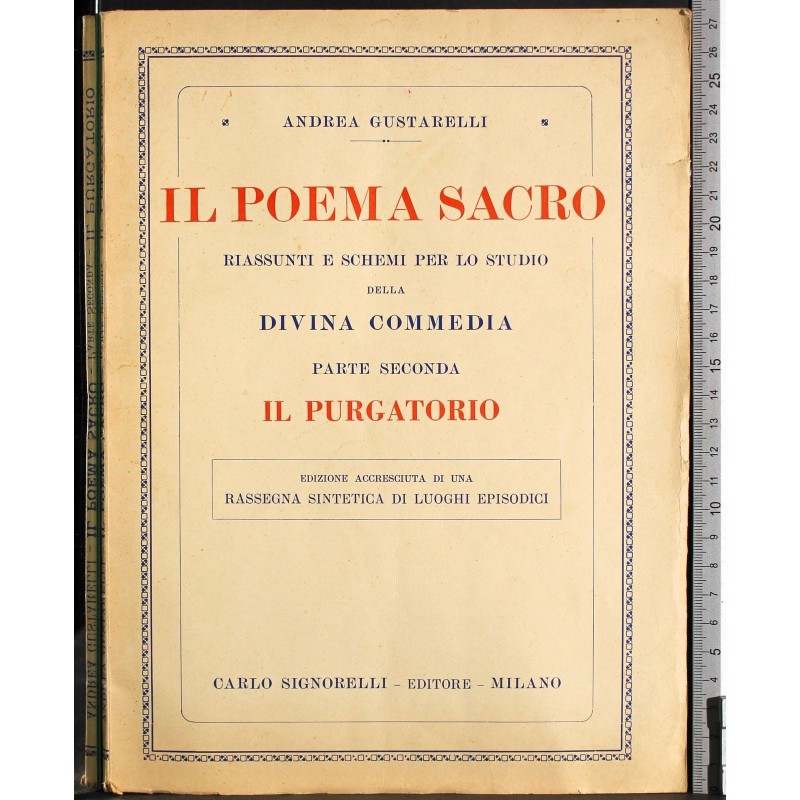 Il Poema Sacro parte seconda. Il Purgatorio