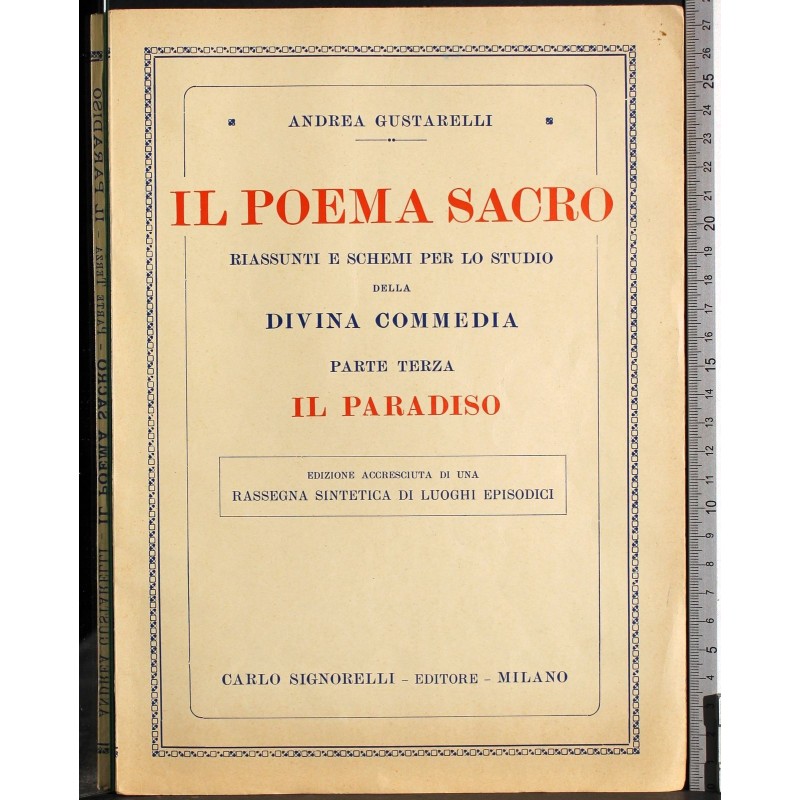 Il Poema Sacro parte terza. Il Paradiso
