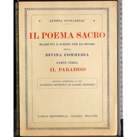 Il Poema Sacro parte terza. Il Paradiso