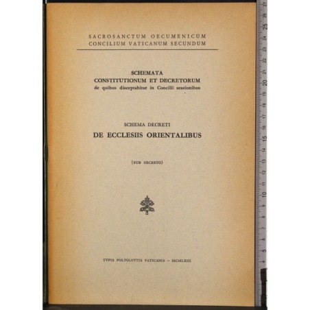 Schema decreti. De Ecclesiis orientalibus