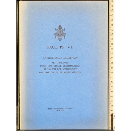 Paul PP. VI. Apostolisches Schreiben