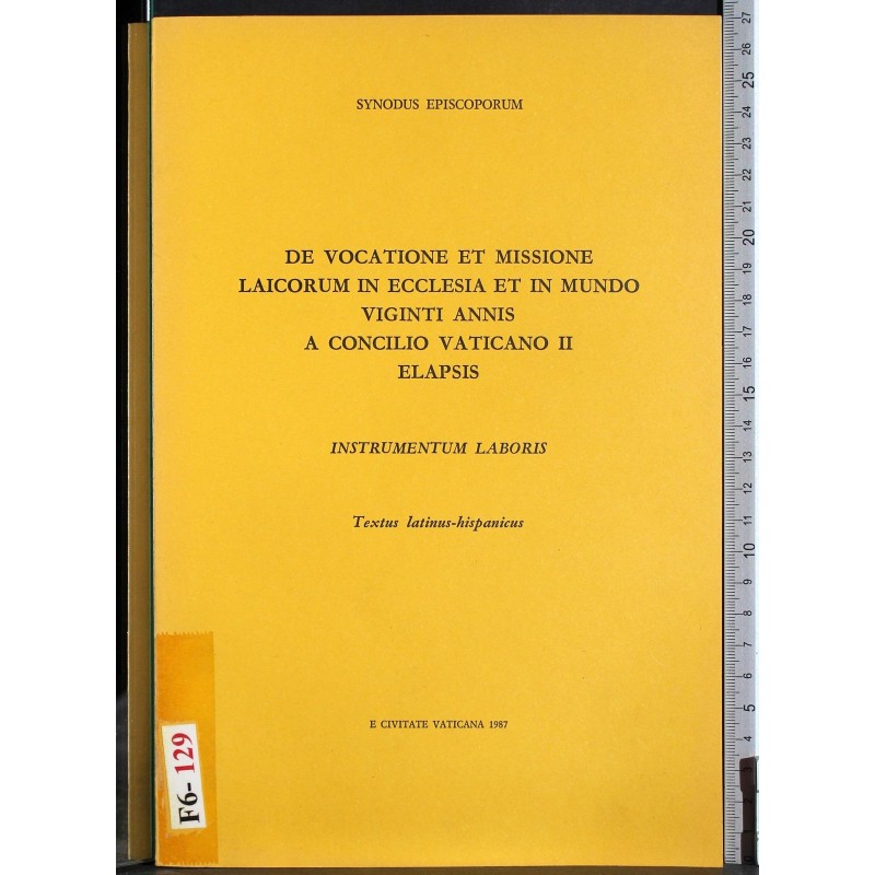 Vocatione et missione laicorum in ecclesia et mundo..