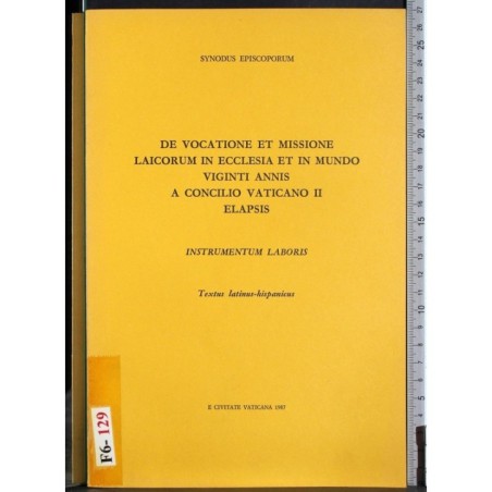 Vocatione et missione laicorum in ecclesia et mundo..