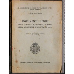 Documenti inediti. Estratto Bollettino Storico Messinese