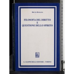 Filosofia del diritto e questione dello spirito