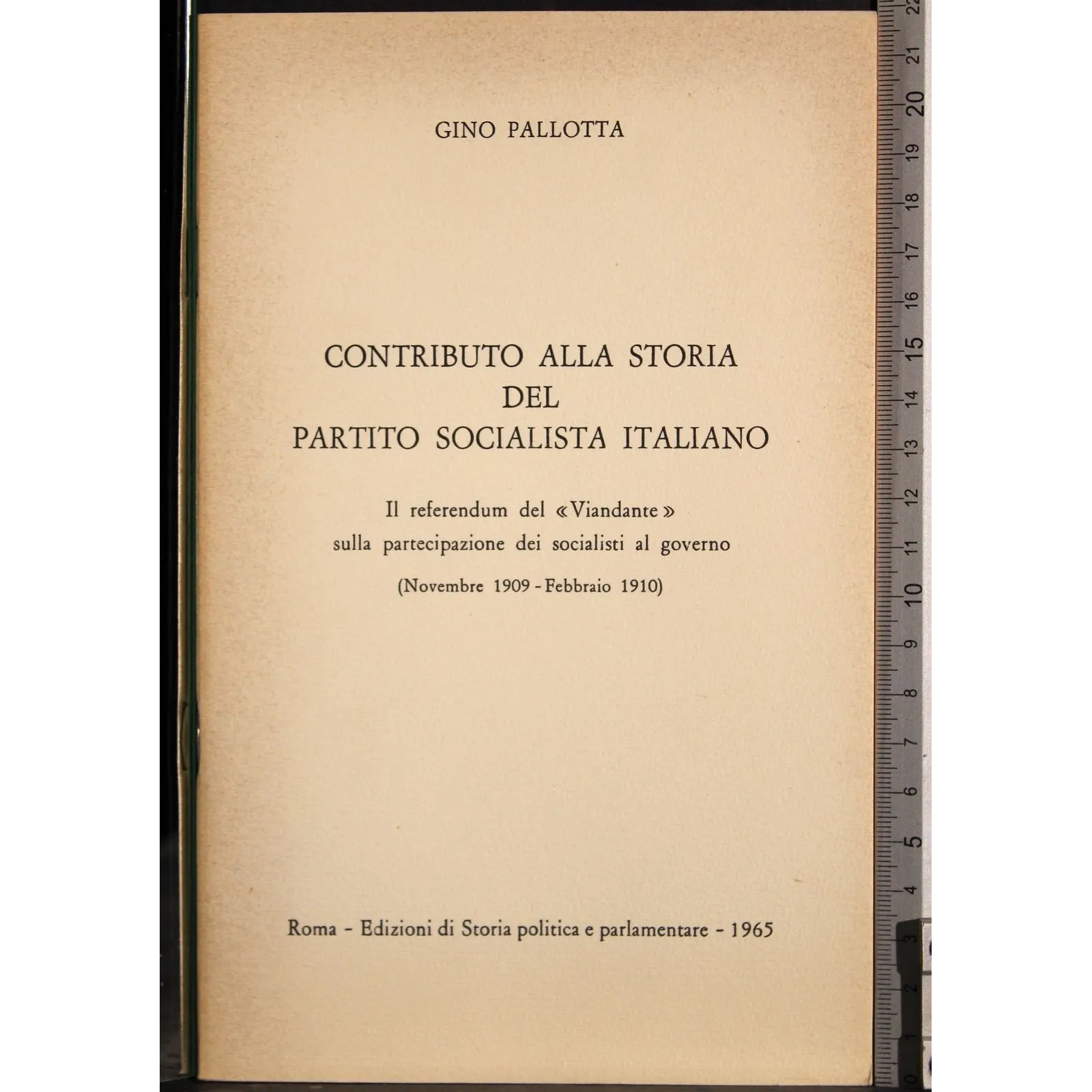 Contributo storia del Partito socialista italiano
