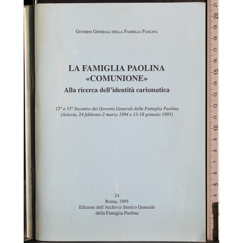 La famiglia Paolina ''Comunione''