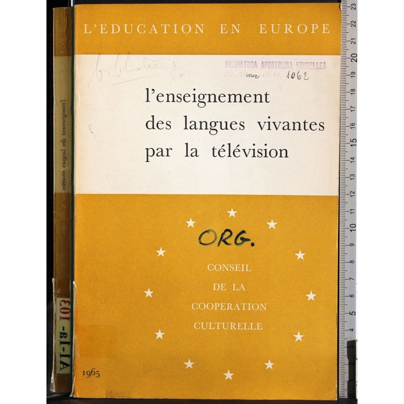 L'enseignement des langues vivantes par la television