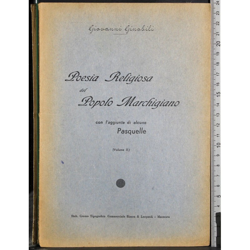 Poesia religiosa del Popolo Marchigiano. Vol 2