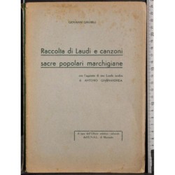 Raccolta di Laudi, canzoni sacre popolari marchigiane
