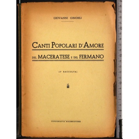 Canti popolari d'amore del Maceratese e del Fermano 2