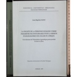 Dignite personne mission evangelisatrice l'Englise en Afrique