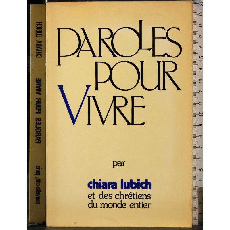 Paroles pour vivre