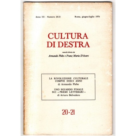 CULTURA DI DESTRA - N 20-21 - 1976