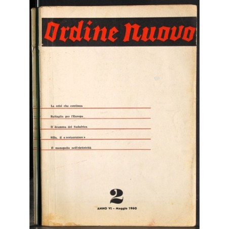 ORDINE NUOVO - N 2 - 1960