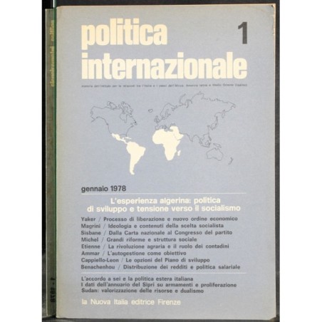 POLITICA INTERNAZIONALE - N 1 - 1978