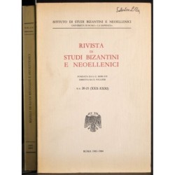 RIVISTA DI STUDI BIZANTINI E NEOELLENICI - N 20-21 - 1983-1984