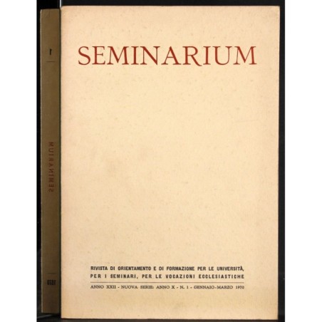SEMINARIUM - N 1 - 1970
