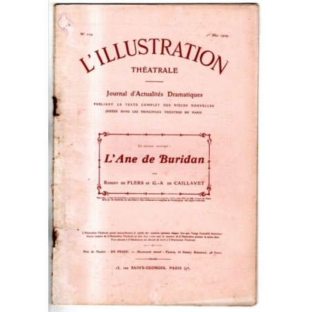 L'ILLUSTRATION THEATRALE - N 119 - 1909 -  JOURNAL D'ACTUALITÈS DRAMATIQUES
