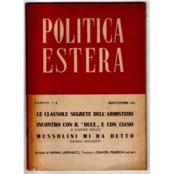 POLITICA ESTERA - N 7-8 - 1944