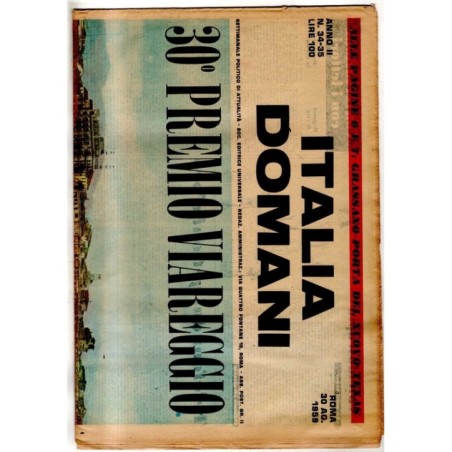 ITALIA DOMANI - N 34-35 - 1959 - 30 PREMIO VIAREGGIO