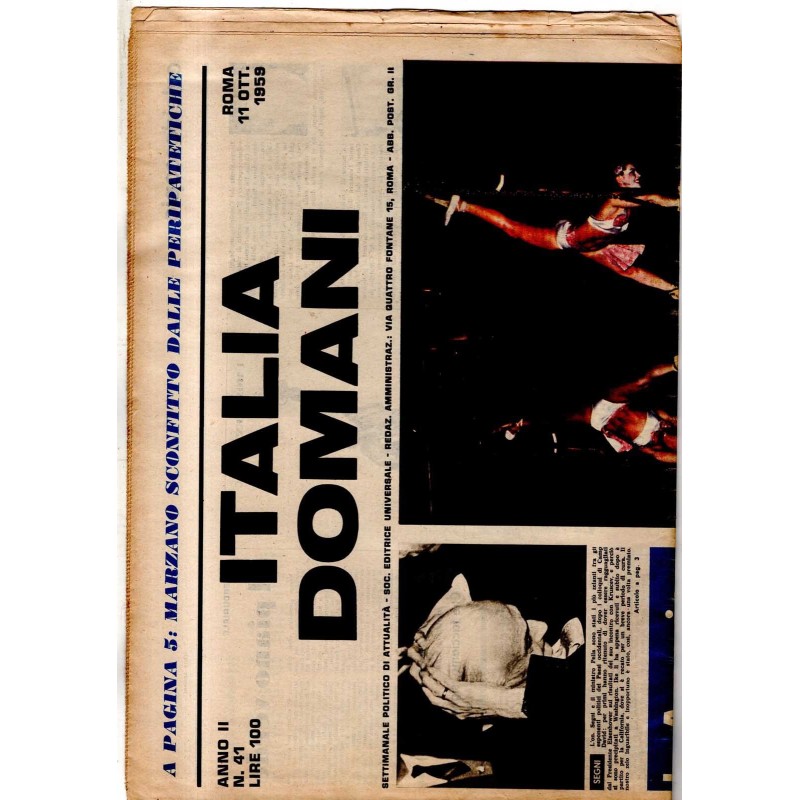 ITALIA DOMANI - N 41 - 1959