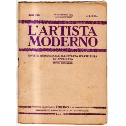 L'ARTISTA MODERNO - N 17-18 - 1924