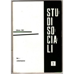 STUDI SOCIALI - N 2 - 1968 - FEDE E SECOLARIZZAZIONE