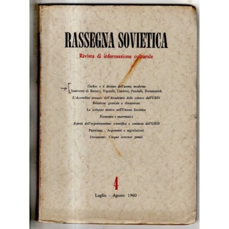RASSEGNA SOVIETICA - N 4 - 1960
