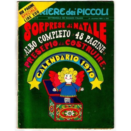 CORRIERE DEI PICCOLI - N 51 - 1969 - SORPRESE DI NATALE