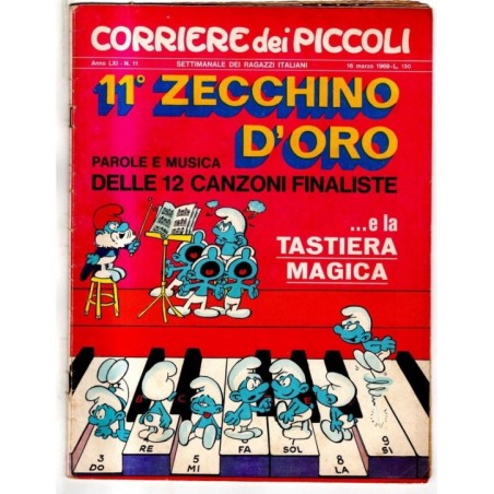 CORRIERE DEI PICCOLI - N 11 - 1969 - 11 ZECCHINO D'ORO
