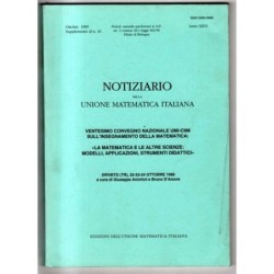 NOTIZIARIO - N 10 - 1999 - UNIONE MATEMATICA ITALIANA