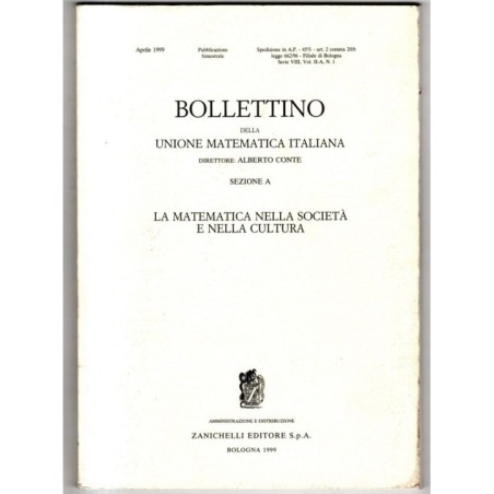 BOLLETTINO - N 1, SERIE VIII, VOL II-A - 1999 - UNIONE MATEMATICA ITALIANA