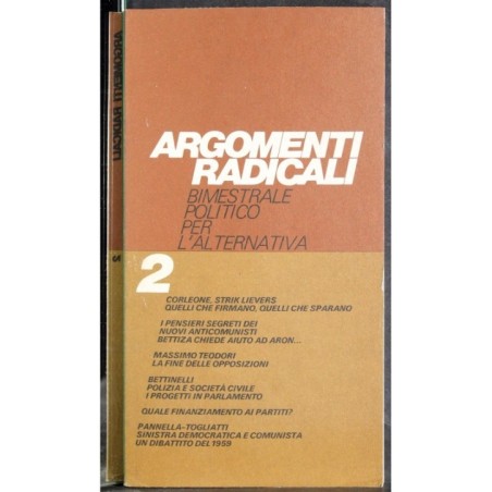 ARGOMENTI RADICALI - N 2, GIUGNO-LUGLIO - 1977