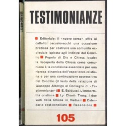 TESTIMONIANZE - N 105 - 1968