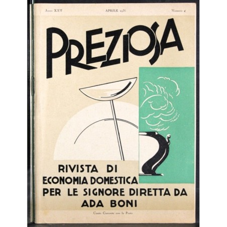PREZIOSA - N 4 - 1936 - ECONOMIA DOMESTICA