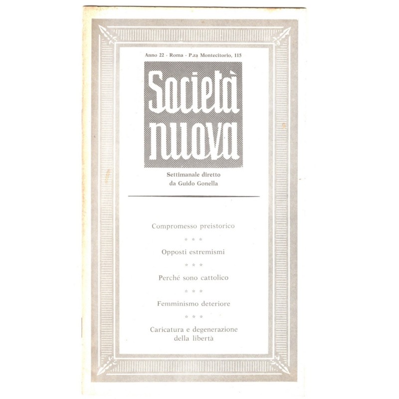 SOCIETA' NUOVA - N 12-13 - 1975