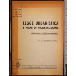 Legge urbanistica e piani di ricostruzione