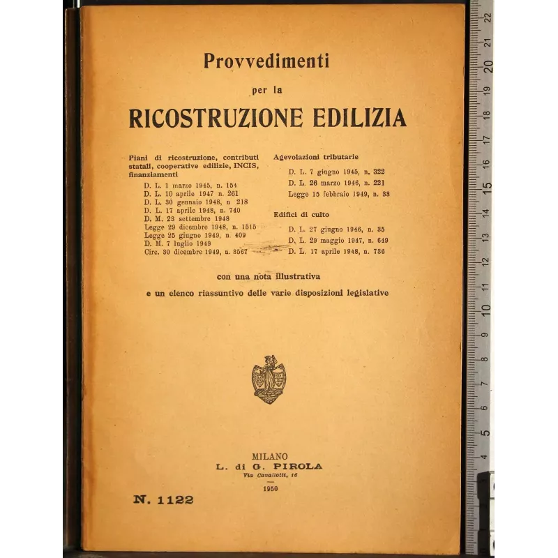 Provvedimenti per la ricostruzione edilizia