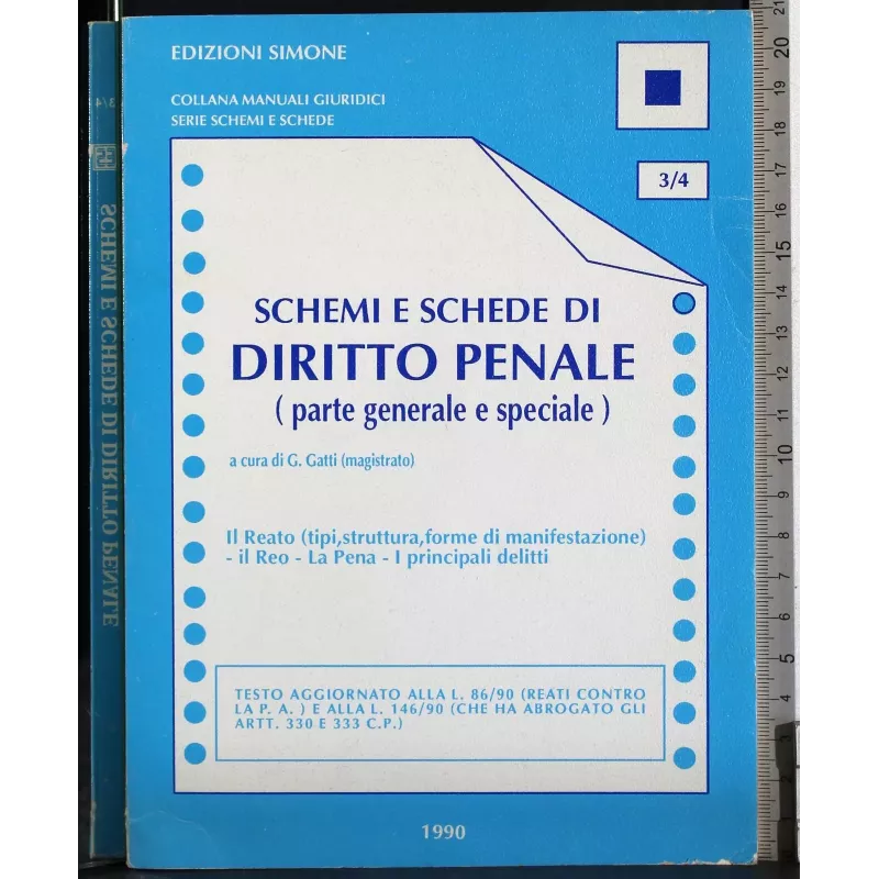 Schemi e schede di diritto penale (parte generale e speciale)