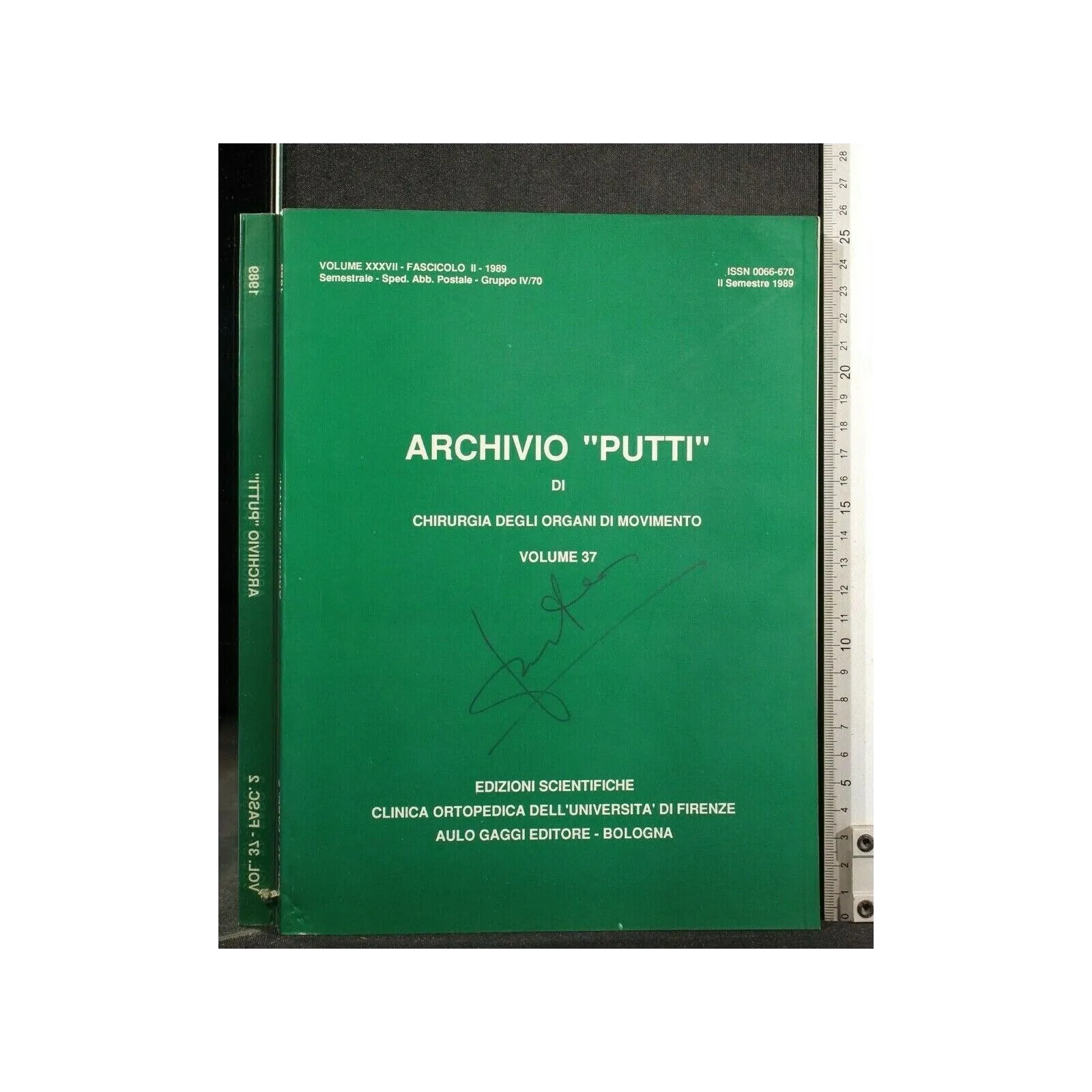 ARCHIVIO "PUTTI" DI CHIRURGIA DEGLI ORGANI DI MOVIMENTO VOL 37