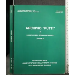 ARCHIVIO "PUTTI" DI CHIRURGIA DEGLI ORGANI DI MOVIMENTO VOL 39