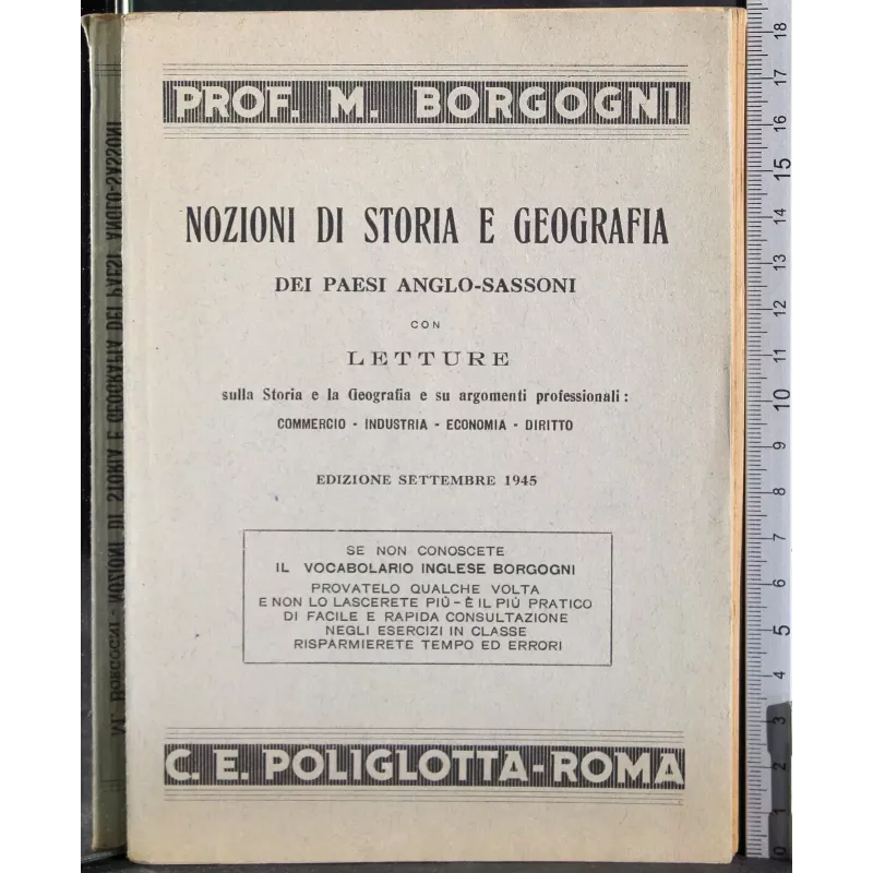 Nozioni di Storia e geografia dei paesi anglo-sassoni