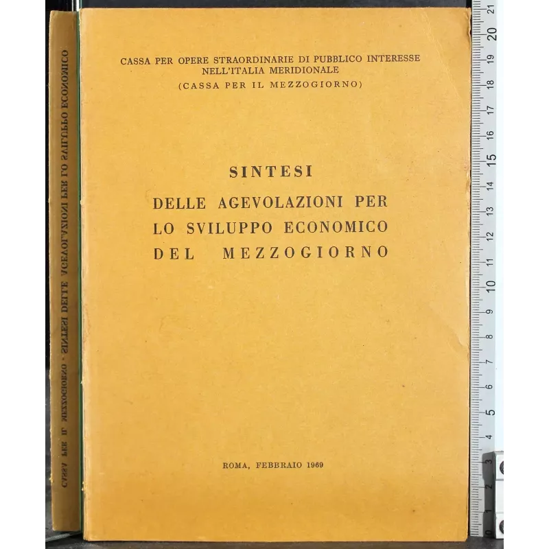 Sintesi agevolazioni per lo sviluppo economico del mezzogiorno
