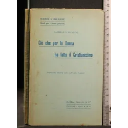 CIO' CHE PER LA DONNA HA FATTO IL CRISTIANESIMO